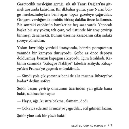 Selvi Boylum Al Yazmalım Cengiz Aytmatov Ciltsiz KETEBE YAYINCILIĞI 136 Sayfa