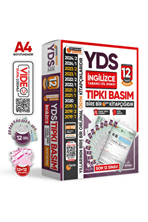 2025 Yds Ingilizce Ösym Çıkmış Soru 12li Tıpkı Basım Ve Çıkmış Karma 10lu Deneme 2li Set Tg Çözüml