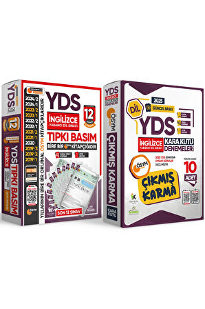 2025 Yds Ingilizce Ösym Çıkmış Soru 12li Tıpkı Basım Ve Çıkmış Karma 10lu Deneme 2li Set Tg Çözüml