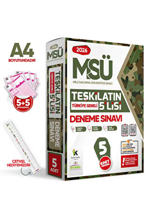 2026 MSÜ Teşkilatın 5lisi Özgün Deneme Paketi Yeni Nesil Türkiye Geneli Çözümlü Analitik Yayınları