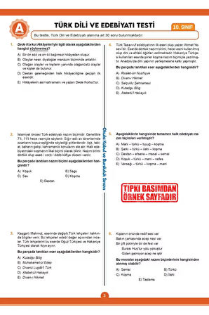 2026 11.sınıf Iokbs (BURSLULUK SINAVI) Meb Çıkmış Soru Tıpkı Basım Deneme Paketi 7li Türkiye Geneli