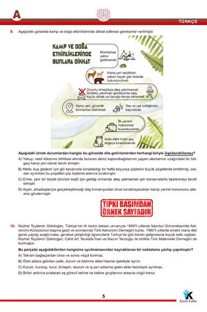 2025 8.sınıf Lgs Ilk 1.çeyrek Ekim-kasım Ayı Meb Örnek Soru Tıpkı Basım Sarmal Deneme