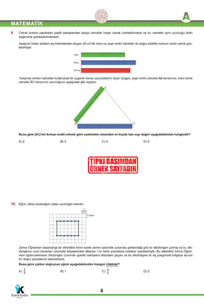 2026 8.Sınıf LGS Son 4.ÇEYREK Nisan-Mayıs Ayı MEB Örnek Soru Tıpkı Basım Sarmal Deneme Paketi Çözüm