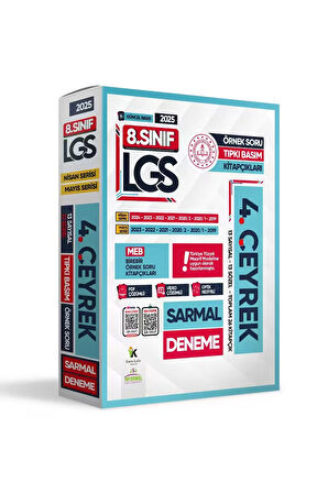 2025 8.sınıf Lgs Son 4.çeyrek Nisan-mayıs Ayı Meb Örnek Soru Tıpkı Basım Sarmal Deneme Paketi