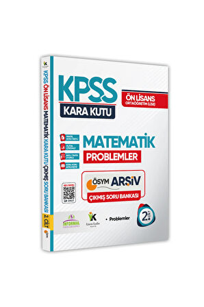 KPSS Önlisans-Ortaöğretim Matematik Kara Kutu 2.Cilt ÖSYM Çıkmış Soru Bankası Dijital Çözümlü
