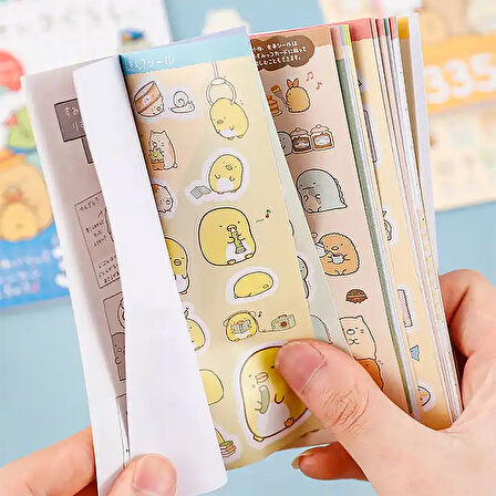 Komik Yüzler Temalı 335 Adet Sticker Defteri • Bullet Journal (GGK-ZI004)