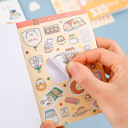 Sevimli Minikler Temalı 335 Adet Sticker Defteri • Bullet Journal (GGK-ZI006)