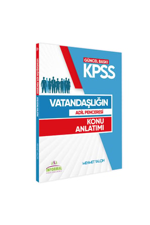 2025 İnformal Yayınları KPSS Vatandaşlığın Adil Penceresi Konu Anlatım Kitabı Görsel/Pratik Notlar