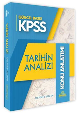 2025 KPSS Tarihin Analizi Konu Anlatım Kitabı İnformal Yayınları Detay Bilgiler Pratik Notlar