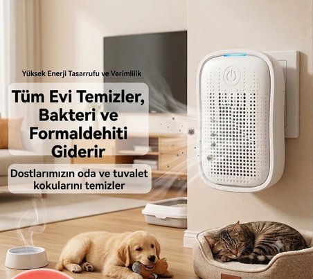 Evcil Hayvan Oda Tuvalet Koku Giderici Hava Temizleyici İyonizer