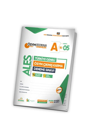 2026 ALES ÖSYM Arşivi Karma Kara Kutu Çıkmış Soru Türkiye Geneli D. Çözümlü Deneme 10/5.Kitapçık