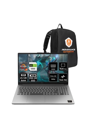LOQ 15ARP10E R7 7735HS 24GB 256GB SSD RTX4050/6GB 65W 15.6" FHD 144Hz FDOS Gaming Laptop