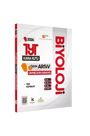 2026 YKS-TYT BİYOLOJİNİN Kara Kutu ÖSYM Çıkmış Soru Havuzu Bankası Konu Özetli Dijital Çözümlü