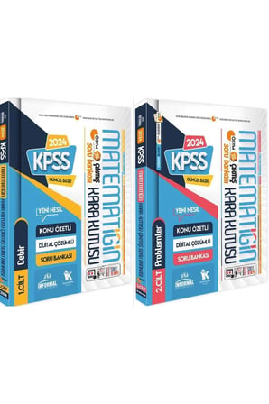 KPSS MATEMATİĞİN KARA KUTUSU 1. ve 2.CİLT Çözümlü Soru Bankası