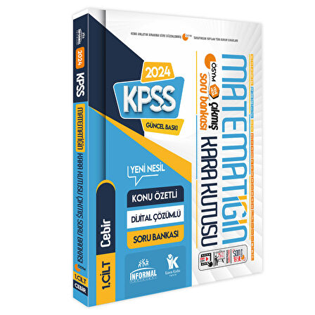 ﻿2024 KPSS Matematiğin Kara Kutusu 1.ve 2.Cilt Konu Özetli D.Çözümlü ÖSYM Soru Bankası SET PAKET