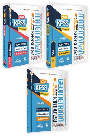 Kpss Matematik 1-2.cilt Ve Geometrinin Kara Kutusu Konu Özetli D.çözümlü Soru Bankası Altın Set