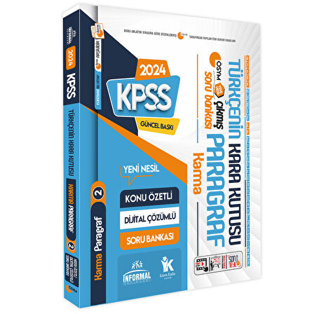 2024 KPSS Türkçenin Kara Kutusu Çözümlü Konu Özetli ÖSYM Çıkmış Soru Bankası Altın Paket