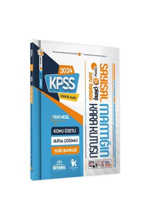 Kpss Matematik Tek Kitap-geometri Ve Sayısal Mantık Kara Kutu Dijital Çözümlü Soru Bankası Set