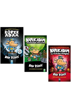 KÖPEK ADAM SETİ İLK 3 KİTAP KÖPEK ADAM + TASMASINDAN KURTULUYOR + İKİ KEDİCİĞİN HİKAYESİ