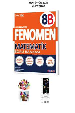 Fenomen 8. Sınıf B Matematik Soru Bankası (UZAY A.+KALEM B)YENİ ÜRÜNÜ 2026