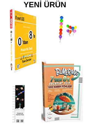 Tonguç 0'dan 8'e Hazırlık Seti + Günay 7'den 8'e Hazırlık Kitabı (EMOJİ+UZAY A.) YENİ ÜRÜN
