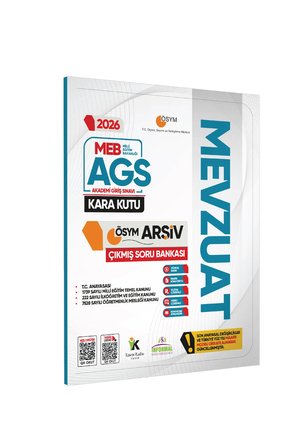 2026 MEB-AGS MEVZUAT Kara Kutu ÖSYM Çıkmış Soru Havuzu Bankası Konu Özetli Dijital Çözümlü