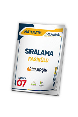 2025 KPSS Matematik Kara Kutu Sıralama 7.Fasikülü ÖSYM Çıkmış Soru Bankası Modüler Set Çözümlü