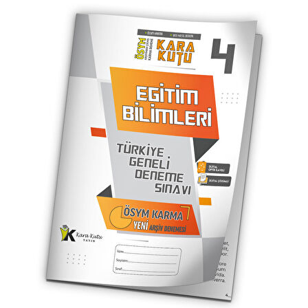 2023 KPSS EĞİTİM BİLİMLERİ ÖSYM Arşivi Karma Kara Kutu Çıkmış Soru TG D.Çözümlü Deneme 10/4.Kitapçık