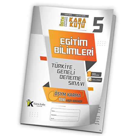 2023 KPSS EĞİTİM BİLİMLERİ ÖSYM Arşivi Karma Kara Kutu Çıkmış Soru TG D.Çözümlü Deneme 10/5.Kitapçık