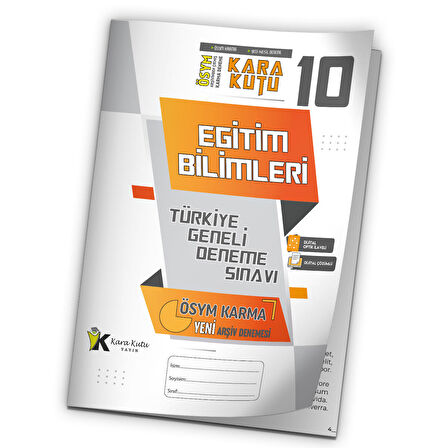 2023 KPSS EĞİTİM BİLİMLERİ ÖSYM Arşiv Karma Kara Kutu Çıkmış Soru TG D.Çözümlü Deneme 10/10.Kitapçık