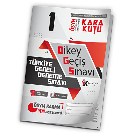 2023 DGS ÖSYM Arşivi Karma Kara Kutu Çıkmış Soru Türkiye Geneli D. Çözümlü Deneme 10/1.Kitapçık