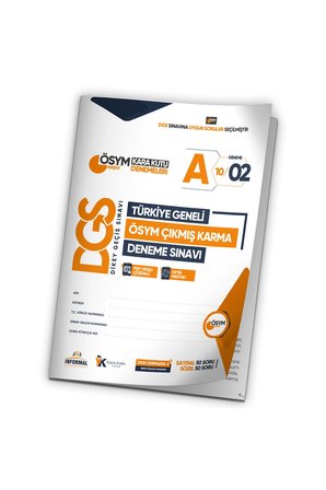 2026 DGS ÖSYM Arşivi Karma Kara Kutu Çıkmış Soru Türkiye Geneli D. Çözümlü Deneme 10/2.Kitapçık