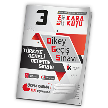 2023 DGS ÖSYM Arşivi Karma Kara Kutu Çıkmış Soru Türkiye Geneli D. Çözümlü Deneme 10/3.Kitapçık