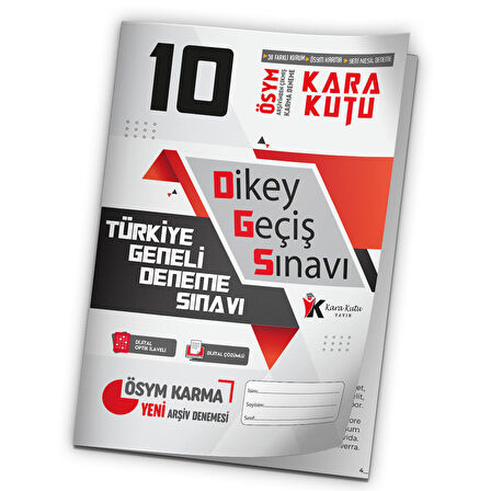 2023 DGS ÖSYM Arşivi Karma Kara Kutu Çıkmış Soru Türkiye Geneli D. Çözümlü Deneme 10/10.Kitapçık