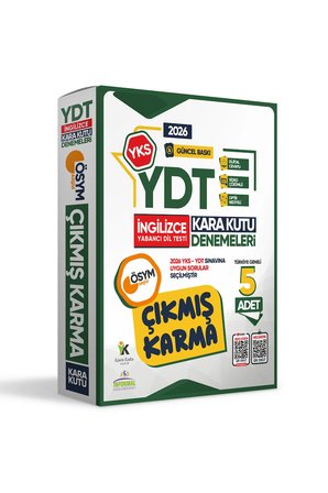 2026 YKS YDT İNGİLİZCE ÖSYM Çıkmış Karma Kara Kutu Deneme Paketi 5li Türkiye Geneli Video Çözümlü