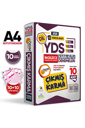 2025 YDS İNGİLİZCE ÖSYM Çıkmış Karma Kara Kutu Deneme Paketi 10lu Türkiye Geneli Video Çözümlü