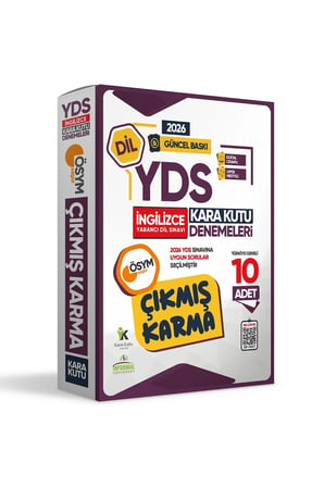 2026 YDS İNGİLİZCE ÖSYM Çıkmış Karma Kara Kutu Deneme Paketi 10lu Dijital Cevaplı