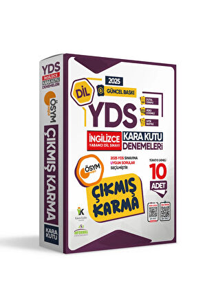 2025 YDS İNGİLİZCE ÖSYM Çıkmış Karma Kara Kutu Deneme Paketi 10lu Türkiye Geneli Video Çözümlü