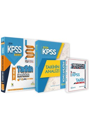 2024 KPSS Tarih 3lü Set Karakutu ve Anamorfik Yayınları Konu Anlatım-Soru Bankası