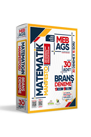 2025 MEB AGS TÜRKÇE-MATEMATİK-TARİH-COĞRAFYA-MEVZUAT Manifesto 150 Branş Denemesi Fasikül SETİ