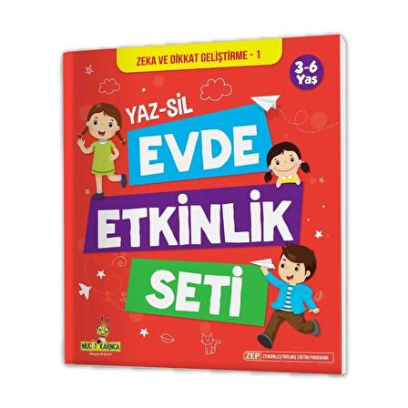 Mucit Karınca 1. Seri (2-4 Yaş) Yaz-Sil Kitaplar - Evde Etkinlik Seti