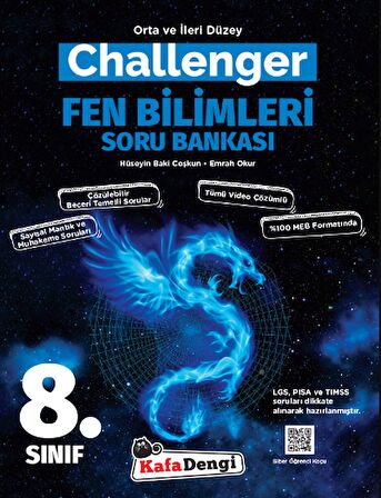 Kafa Dengi 8.Sınıf LGS Challenger Fen Bilimleri Soru Bankası - Yeni