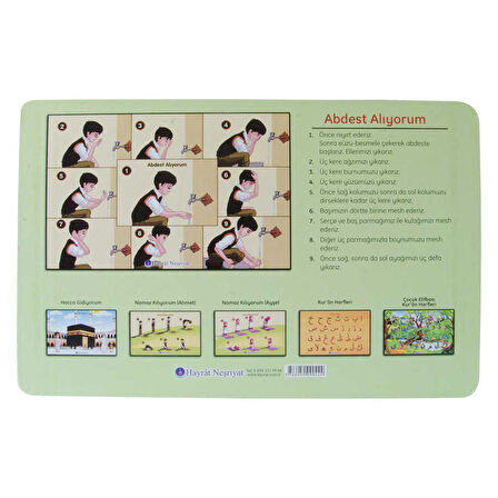 Ahmet Abdest Alıyor 4+ Yaş Büyük Boy Puzzle 24 Parça