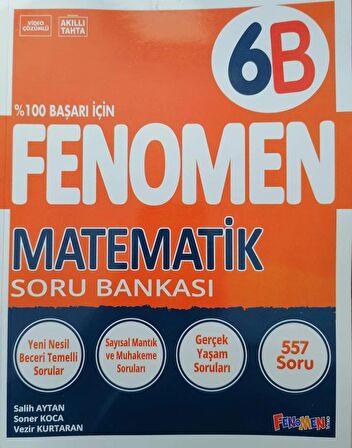 Fenomen 6.Sınıf Yeni Matematik - B - Soru Bankası - Gama Fenomen- gmf