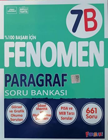 Fenomen 7.Sınıf Yeni Paragraf - B - Soru Bankası - Gama Fenomen- gmf