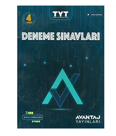 Limit Yayınları TYT Avantaj Deneme Sınavları 4 Adet Deneme