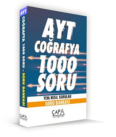 AYT Coğrafya 1000 Soru Yeni Nesil Sorular - Soru Bankası