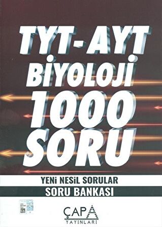 TYT - AYT Biyoloji 1000 Soru Yeni Nesil Sorular - Soru Bankası