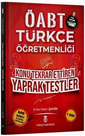 ÖABT Türkçe Öğretmenliği Yaprak Testler