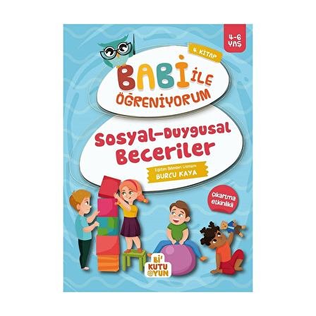Sosyal-Duygusal Beceriler - Babi İle Öğreniyorum 4. Kitap - Bi Kutu Oyun
